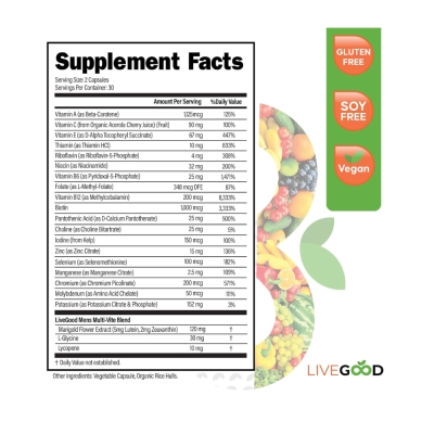 Multi Vitaminico, For Men, 60 Cápsulas, LiveGood