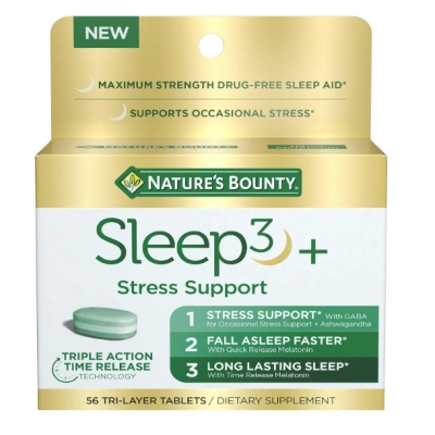 Melatonina Sleep 3, 10mg, 56 Tabletes, Nature’s Bounty