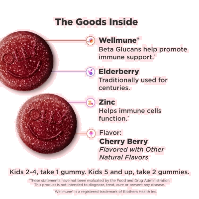 Kids Immunity (Suporte Imunológico), Sabor Cereja, 50 Gomas, OLLY
