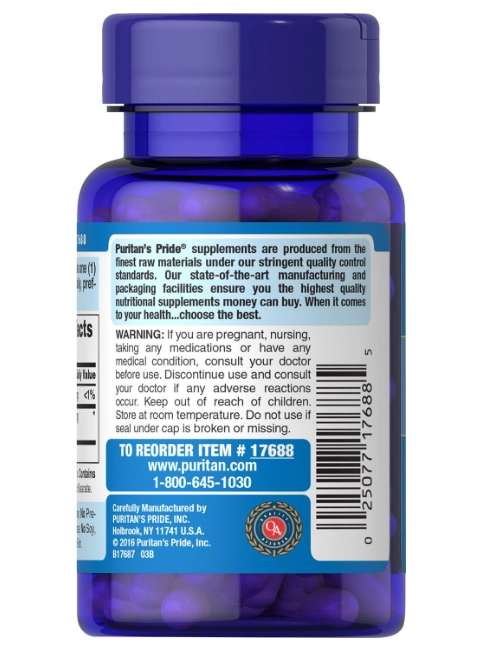 Hyaluronic Acid, Ácido Hialuronico 100mg, 60 Cápsulas, Puritan's Pride