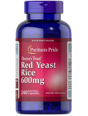Red Yeast Rice, 600mg, 240 Cápsulas, Puritan's Pride