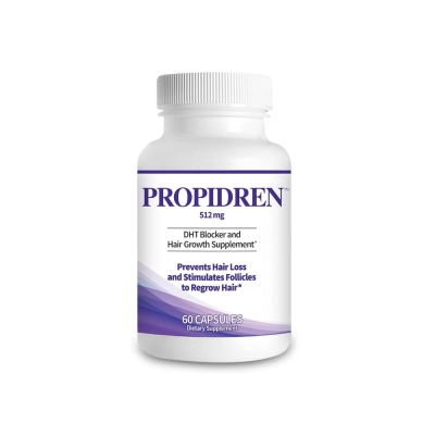 DHT Blocker, Hair Growth Supplement, 512mg, 60 Cápsulas, Propidren 
