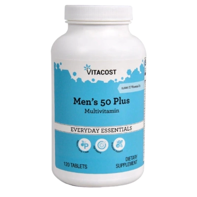 Multivitamínico Men's 50 Plus - 120 Comprimidos, Vitacost