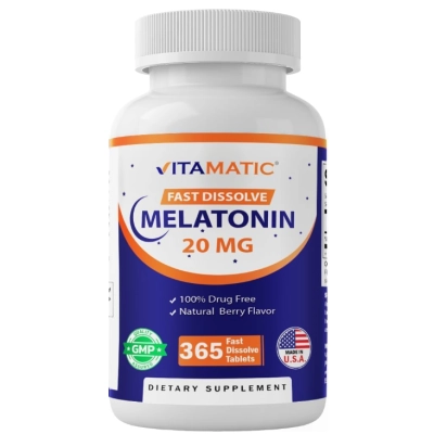 Melatonina 20mg, Tablets Fast Dissolve Opções, Vitamatic
