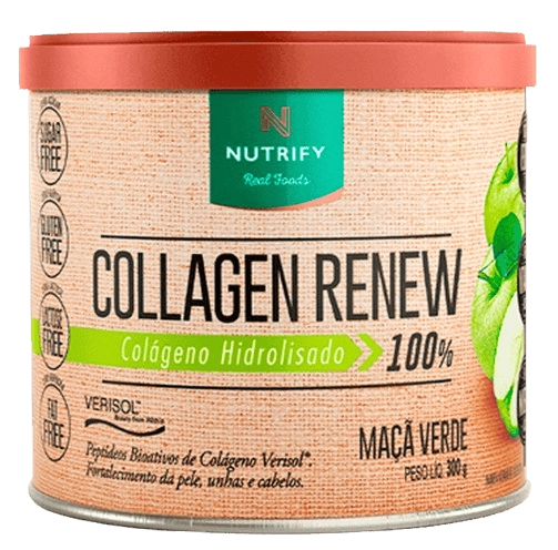 Collagen Renew, Colágeno Hidrolisado em Pó 300g Sabores, Nutrify