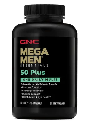 Mega Men 50 Plus One Daily  Multivitamínico, 150 cápsulas, GNC
