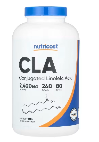 CLA 2400mg, 240 Cápsulas, Nutricost