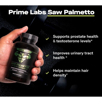 Saw Palmetto Extrato 350mg, 90 Cápsulas, Prime Labs