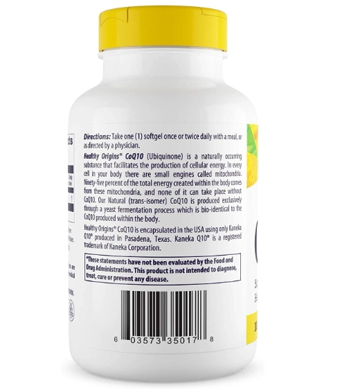 Coenzima CoQ10 100mg, 150 Cápsulas, Healthy Origins