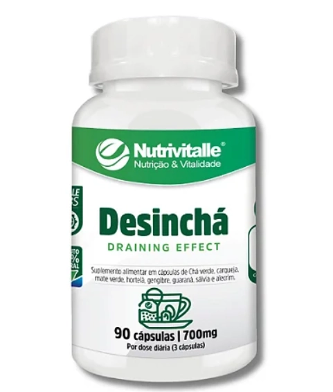 Desinchá Draining Effect, 700mg, 90 Cápsulas, Nutrivitalle