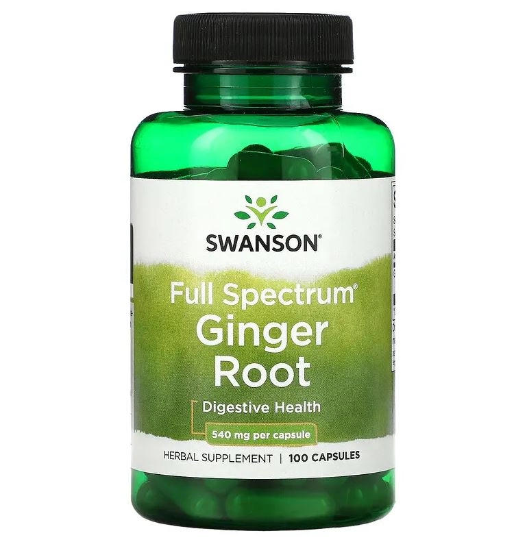 Ginger Root, 540 mg, 100 Capsules, Swanson