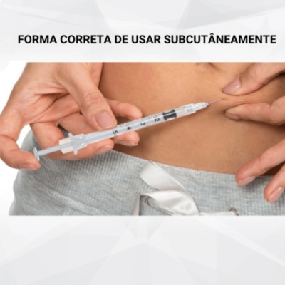 Kit com 5 Seringas BD Ultra-Fine 100 UI (Ideal para Aplicação de Peptídeos), 1 ml, Gen Pharma