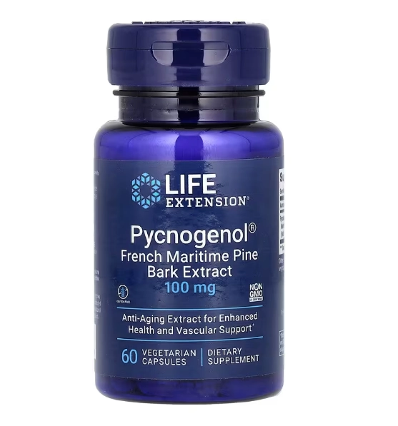 Pycnogenol 100mg, 60 Cápsulas,  Life Extension