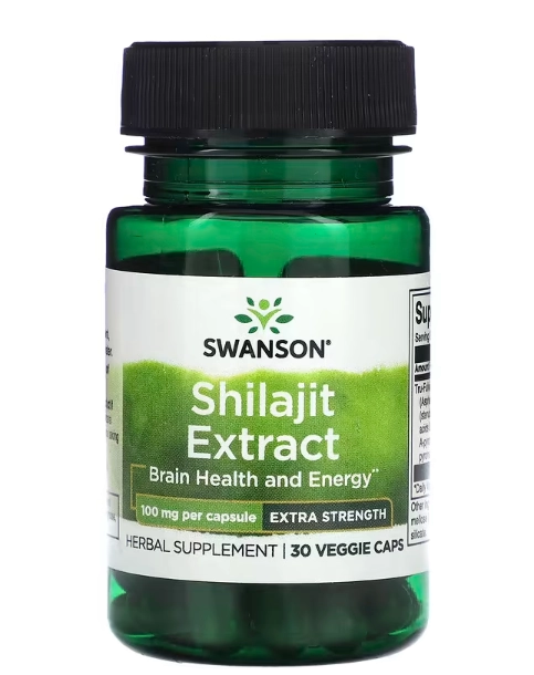 Extrato de Shilajit, 100mg, 30 Cápsulas, Swanson
