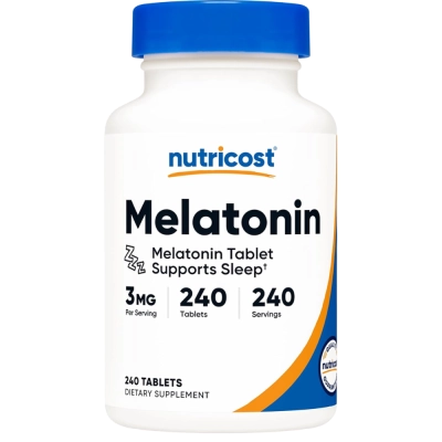 Melatonina, 3mg, 240 Comprimidos, Nutricost