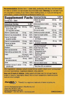 Multivitamínico Completo Alive, para Mulheres 50+, 50 Comprimidos, Nature's Way