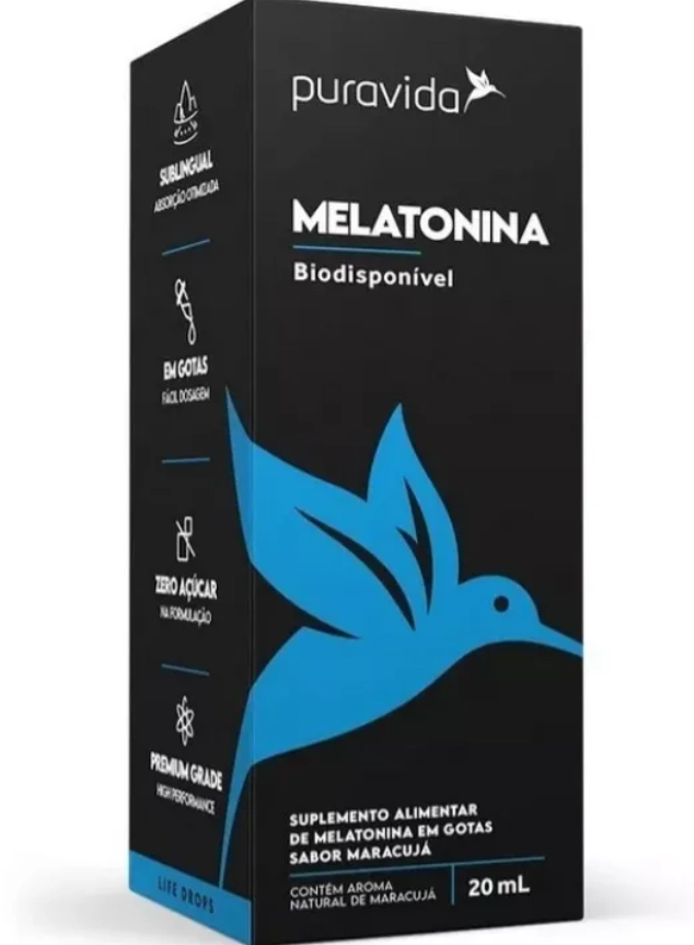 Melatonina 0,21mcg, 20ml, Puravida