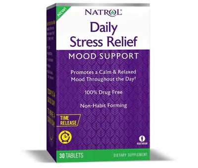 Daily Stress Relief (Alívio do Estresse), 30 Comprimidos, Natrol