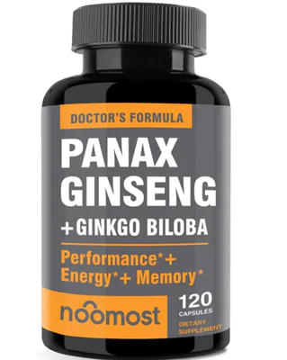 Panax ginseng + Ginkgo Biloba, 120 Cápsulas, Doctor Formula