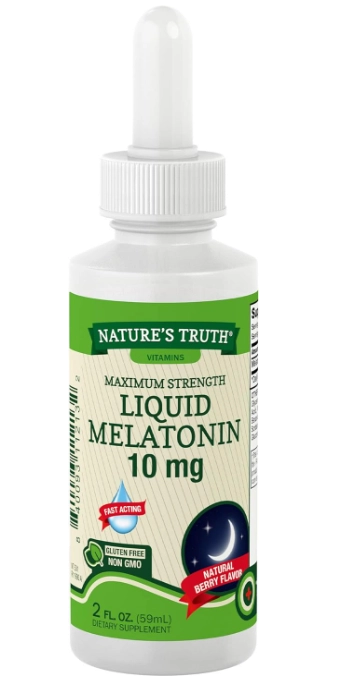 Melatonina 10mg, 59ml, Sabor Cereja, Nature's Truth