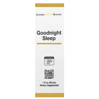 Goodnight Sleep, Fórmula Suave e Calmante para Dormir, 30ml, California Gold Nutrition