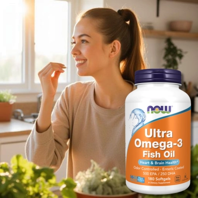 Ultra Ômega 3, 500 EPA 250 DHA, Softgels, Now