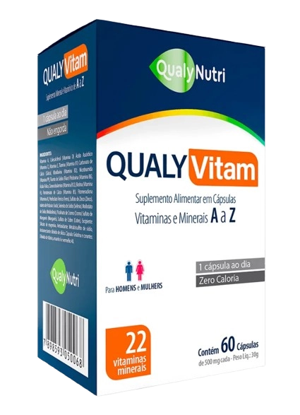 QualyVitam Polivitaminico, 60 Cápsulas, QualyNutri