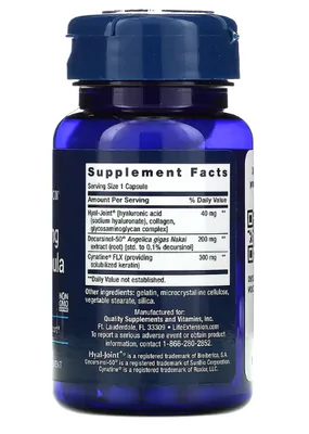 Fórmula para articulações de ação rápida (Fast-Acting Joint Formula) , 30 cápsulas, Life Extension