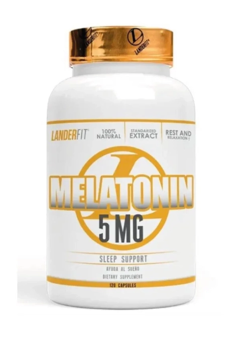 Melatonina 5mg, 120 Cápsulas, Landerfit