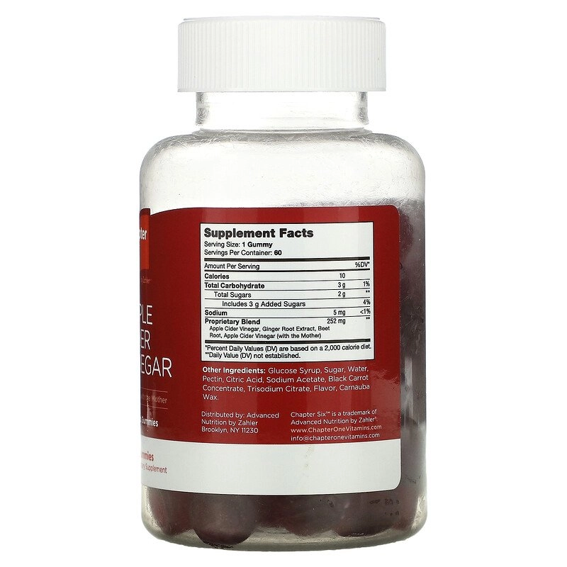Vinagre de Maçã, Apple cider vinegar, 60 Gomas, Chapter Six