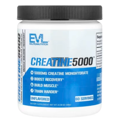 Creatine5000, 300g Sem Sabor, EVLution Nutrition