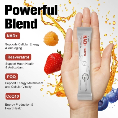 NAD+, 16 in 1, 1500mg, 30 Sachês Liquido, Totaria Health