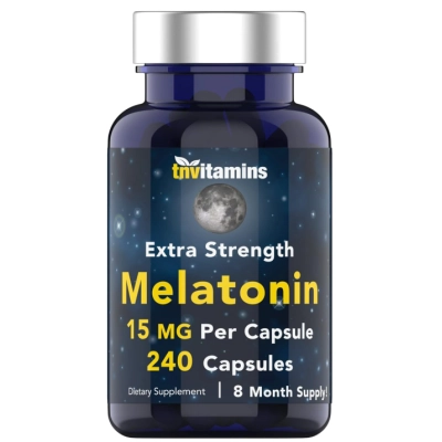 Melatonina 15mg, 240 Cápsulas, Tnvitamins