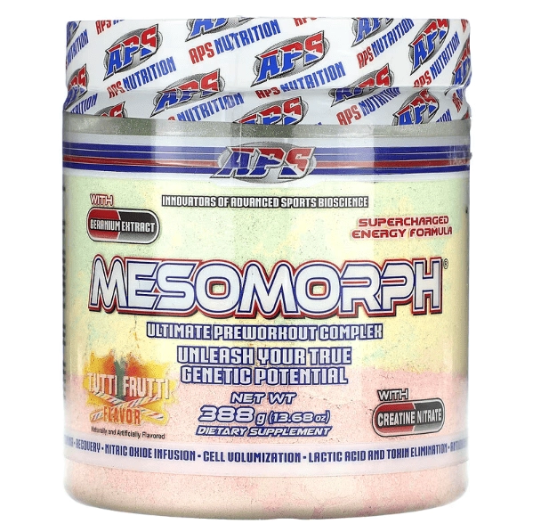 Pré Treino Mesomorph, Sabor Tutti Frutti, 388g, APS Nutrition