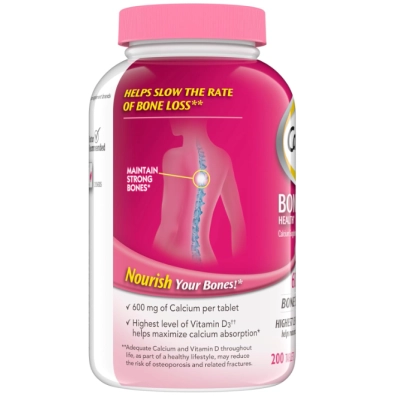 Bone Health, Suplemento de Cálcio e Vitamina D, 200 Comprimidos, Caltrate