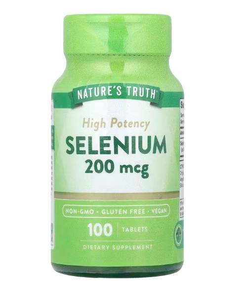 Selênio Alta Potência 200mcg, 100 Comprimidos, Nature's Truth