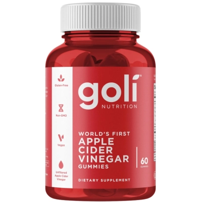  Apple Cider Vinegar, Vinagre de Maçã, 60 Gomas Sabor Maça, Golí Nutrition