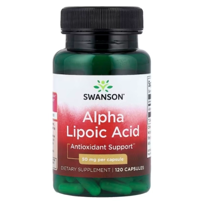 Ácido Alfa Lipóico 50mg, 120 Cápsulas, Swanson