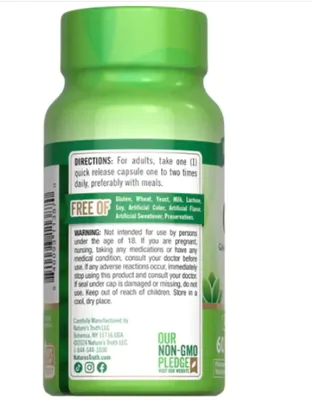 GABA 750mg, 60 Cápsulas, Nature's Truth