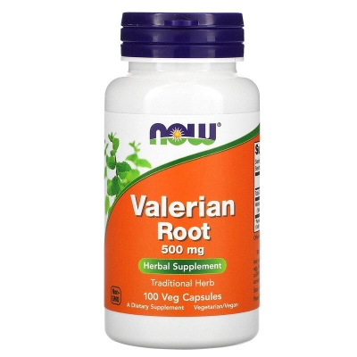 Valeriana Root 500mg, Capsulas Opções, Now