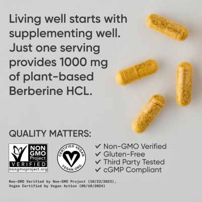 Berberina, 1000mg, 60 Cápsulas, Sports Research