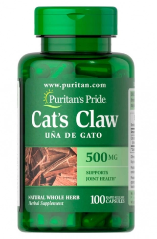 Cat's Claw, Unha de Gato, 500mg, 100 cápsulas, Puritan's Pride