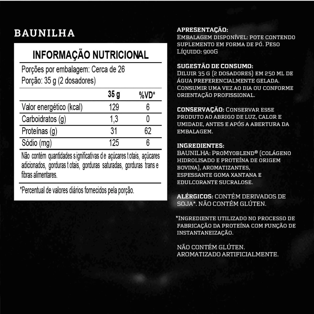 Proteína Isolada de Carne 900g Carnibol, Sabores - Darkness