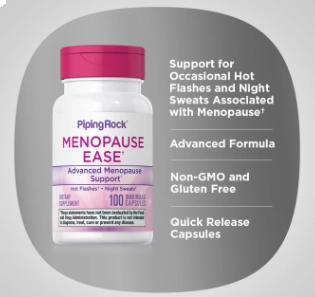 Menopause Ease, 100 Cápsulas, PipingRock