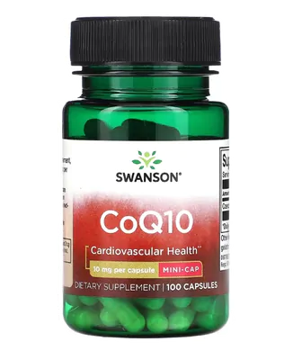 Coenzima CoQ10, 10mg, 100 Cápsulas, Swanson