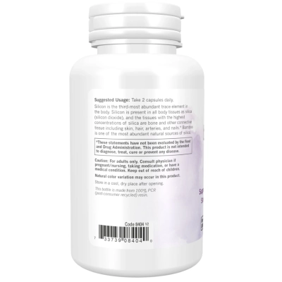 Bamboo Silica Beauty, 90 Cápsulas, Now