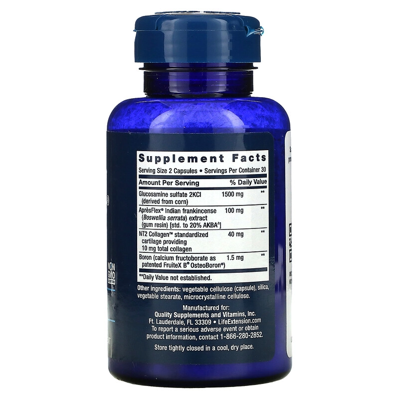 ArthroMax Advanced, NT2 Collagen e ApresFlex, 60 Cápsulas. Life Extension