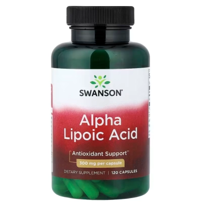 Ácido Alfa Lipoico 300mg, Cápsulas, Swanson