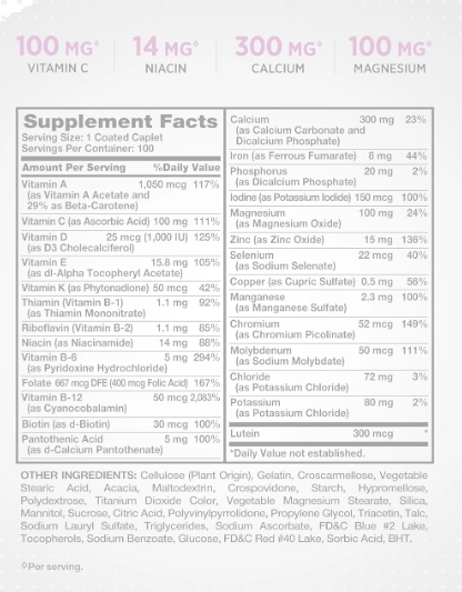Multivitamínico Feminino 50+, 100 Cápsulas, Nature's Truth
