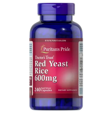 Red Yeast Rice, 600mg, 240 Cápsulas, Puritan's Pride
